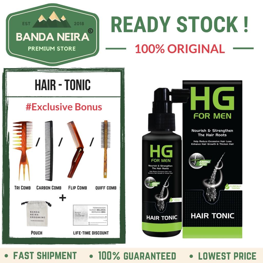 HG FOR MEN Hair Tonic / Perawatan Rambut Rontok