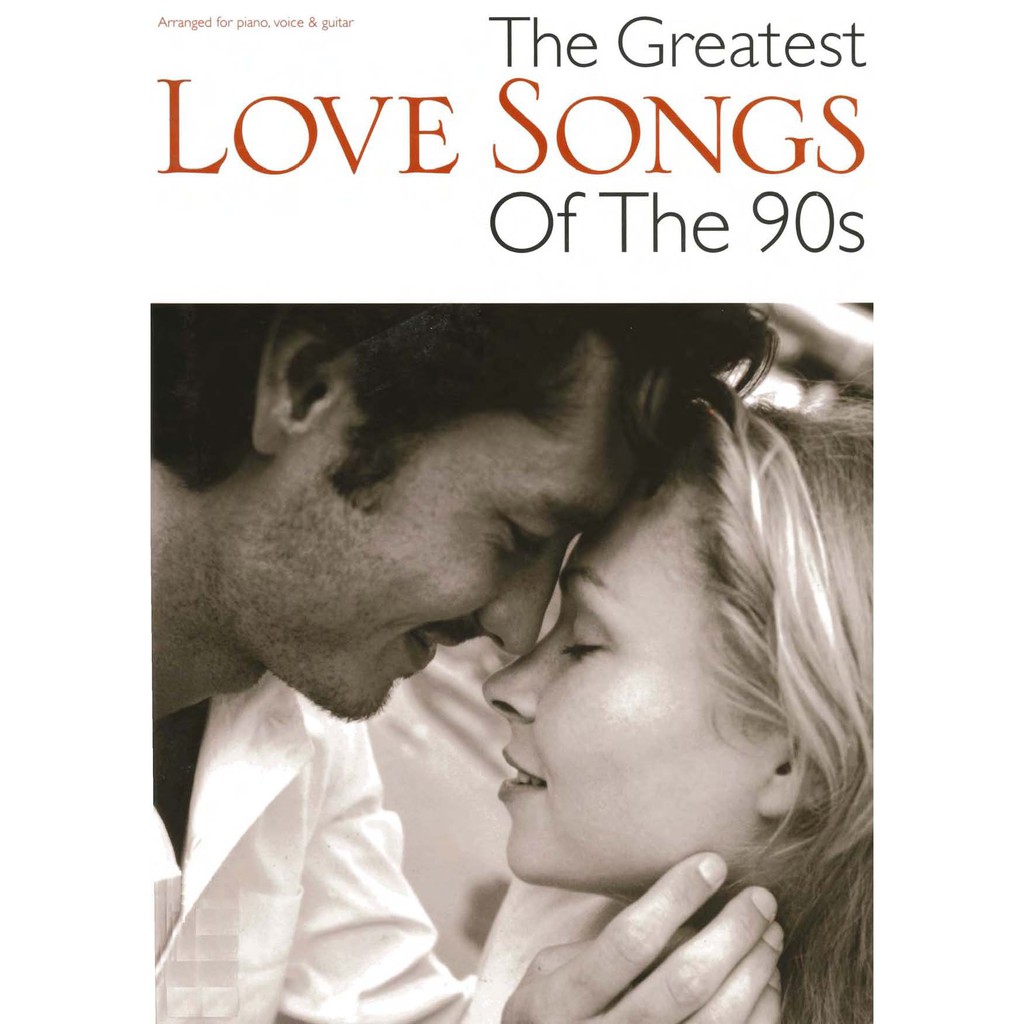 Buku piano,vocal,gitar The Greatest Love Songs of the 90s