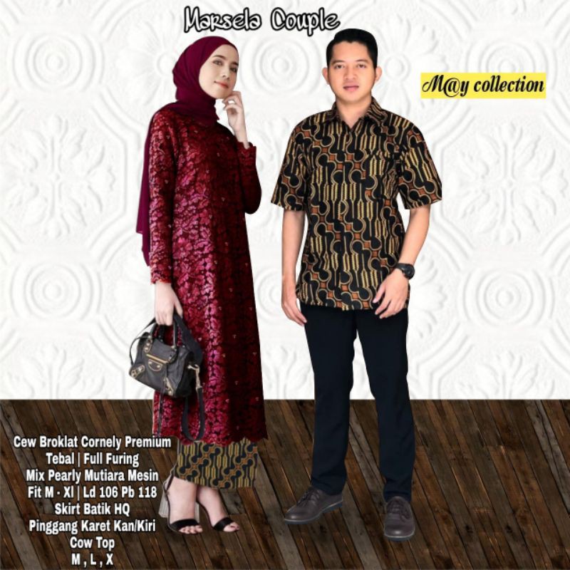 KEBAYA COUPLE MUTIARA JUMBO - MARSELA COUPLE LD120 DAN LD110