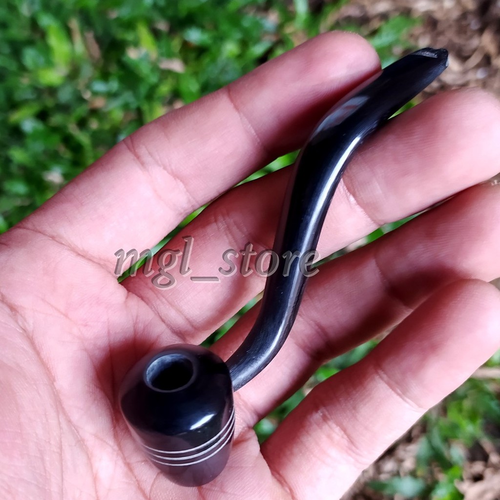 Pipa rokok bahan tanduk asli model popeye handmade unik