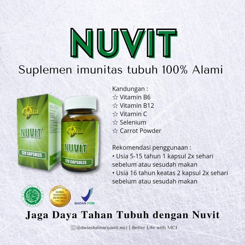 Nuvit suplemen imunitas ORI |MCI