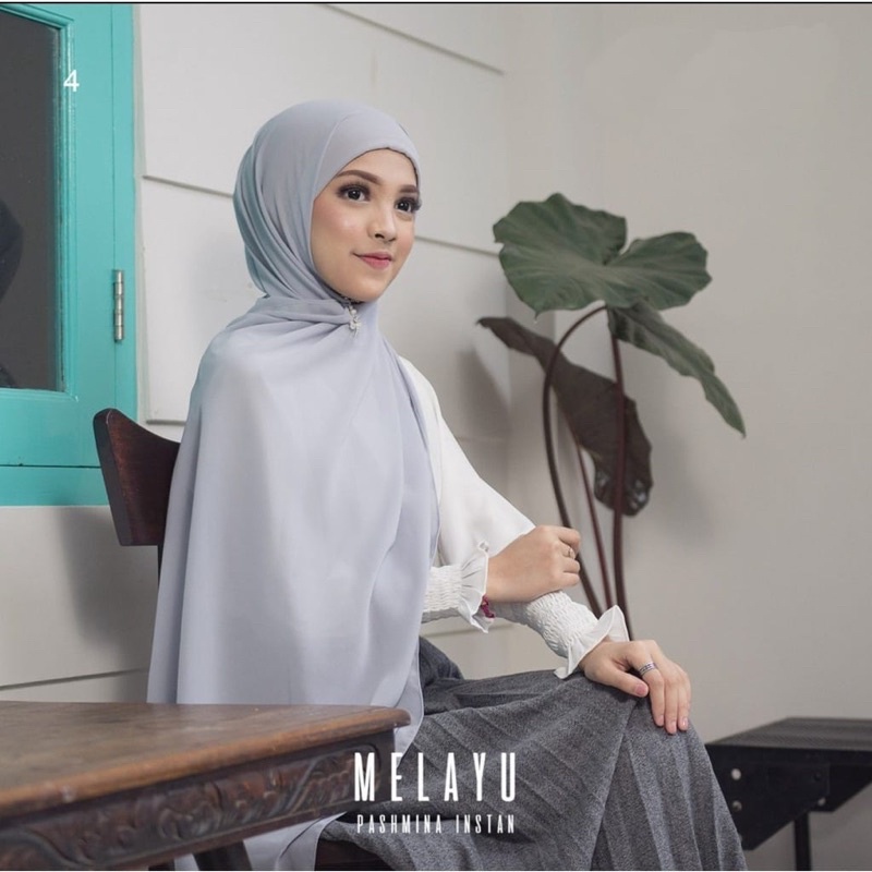 (KJI) HIJAB PASHMINA BANDANA JILBAB INSTAN CERUTY PREMIUM