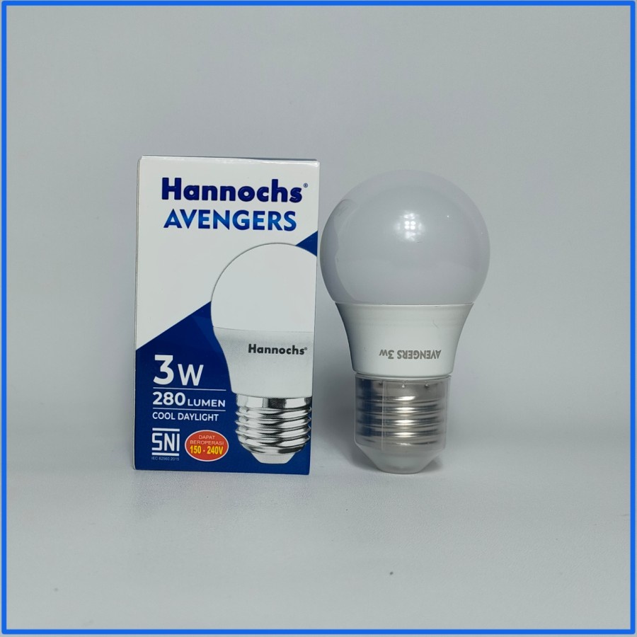 Hannochs Lampu LED Avengers 3 Watt - Cahaya Putih