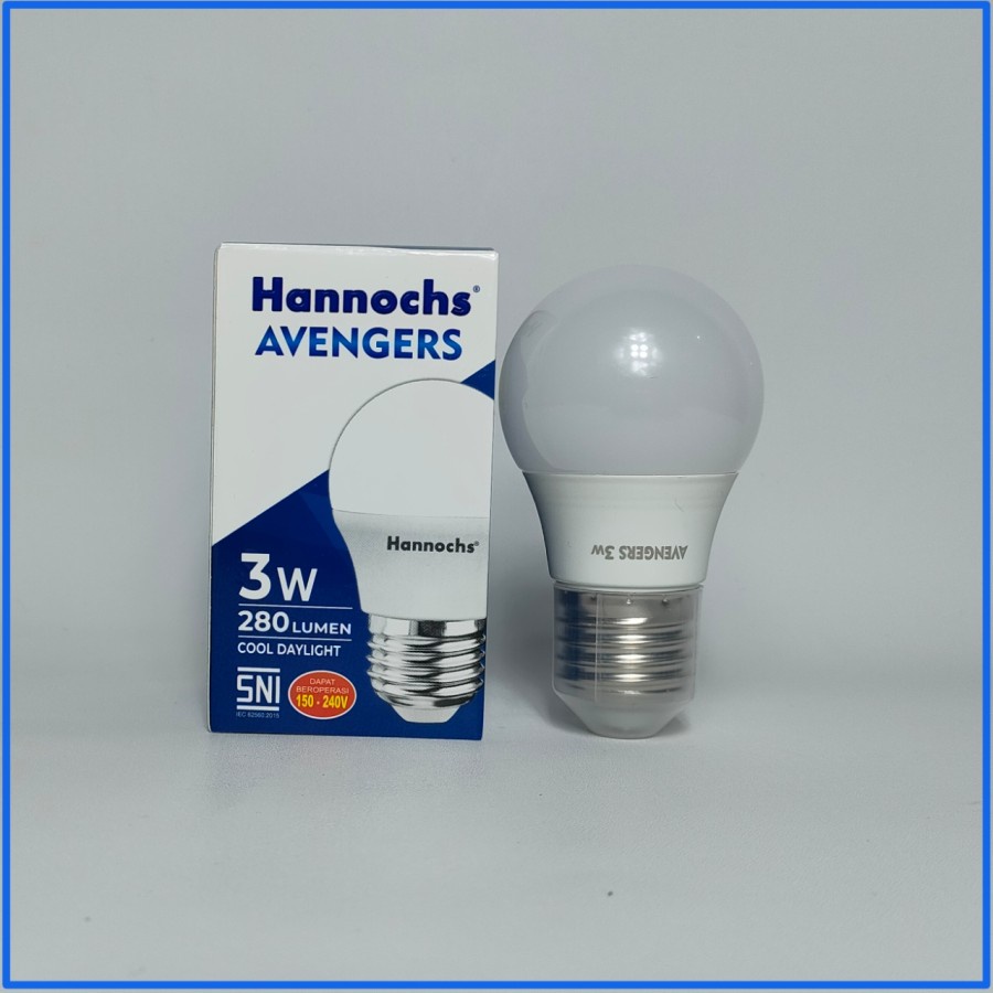 Hannochs Lampu LED Avengers 3 Watt - Cahaya Putih