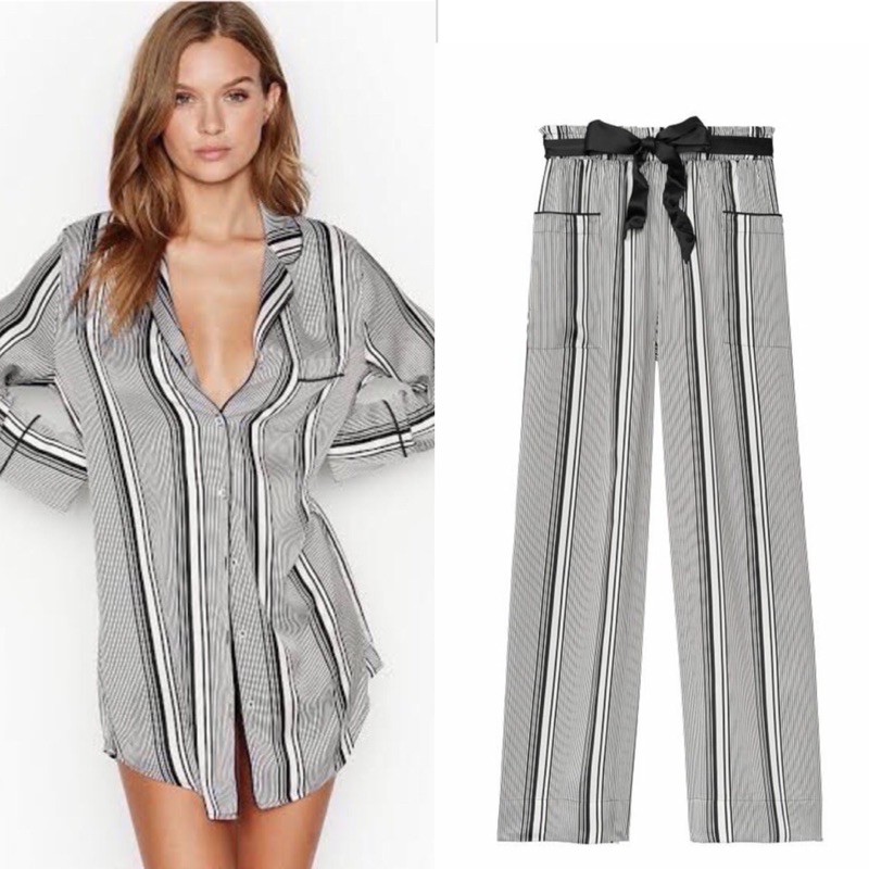 VICTORIA'S SECRET SATIN PAJAMAS SET PIYAMA VS