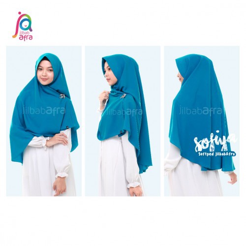 Jilbab Afra Sofiya ( Softped Khimar by jilbabAfra ) All Size - AFRA