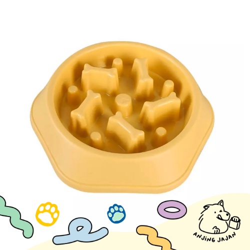 Pet Slow Feeder | Dog Cat Slow Eating Bowl | Mangkok Anjing Kucing Murah | Tempat Makan Hewan Anti Choking