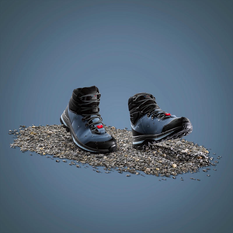 FORCLAZ TREK100 Sepatu Boot Kulit Wanita Hiking Trekking
