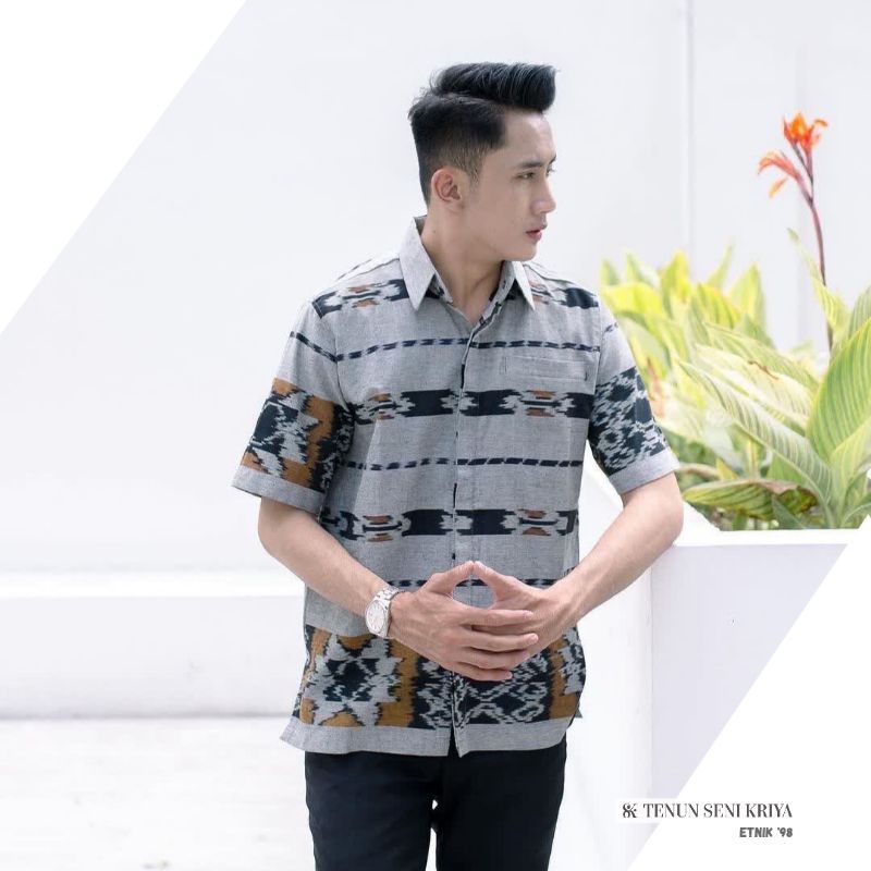 Kemeja Tenunn blangket, kemeja tenun terbaru , kemeja tenun pria ,  baju tenun pria , atasan tenun p