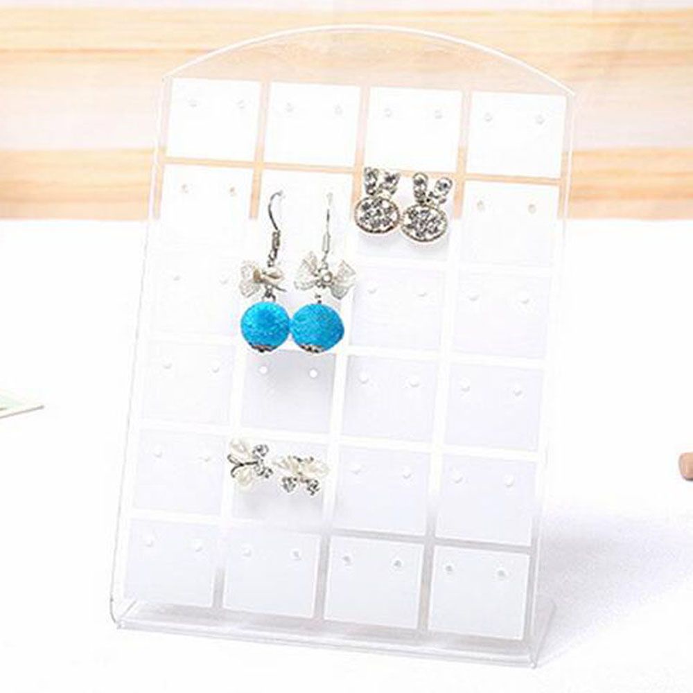 Rak Stand Holder Display Perhiasan Anting 48 / 72 Lubang Warna-Warni Bahan Plastik Untuk Wanita