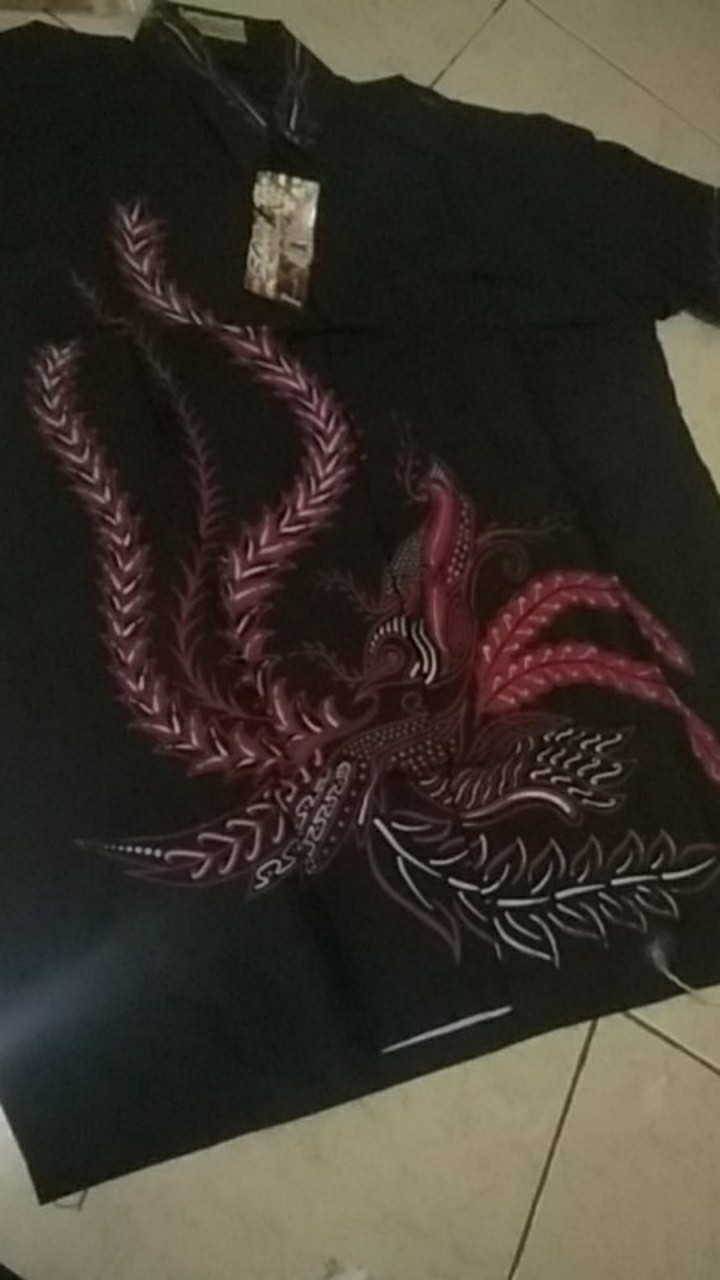 Kemeja Batik Pria Lengan Pendek Black Sweet ( Size  M, L, Xl, Xxl )