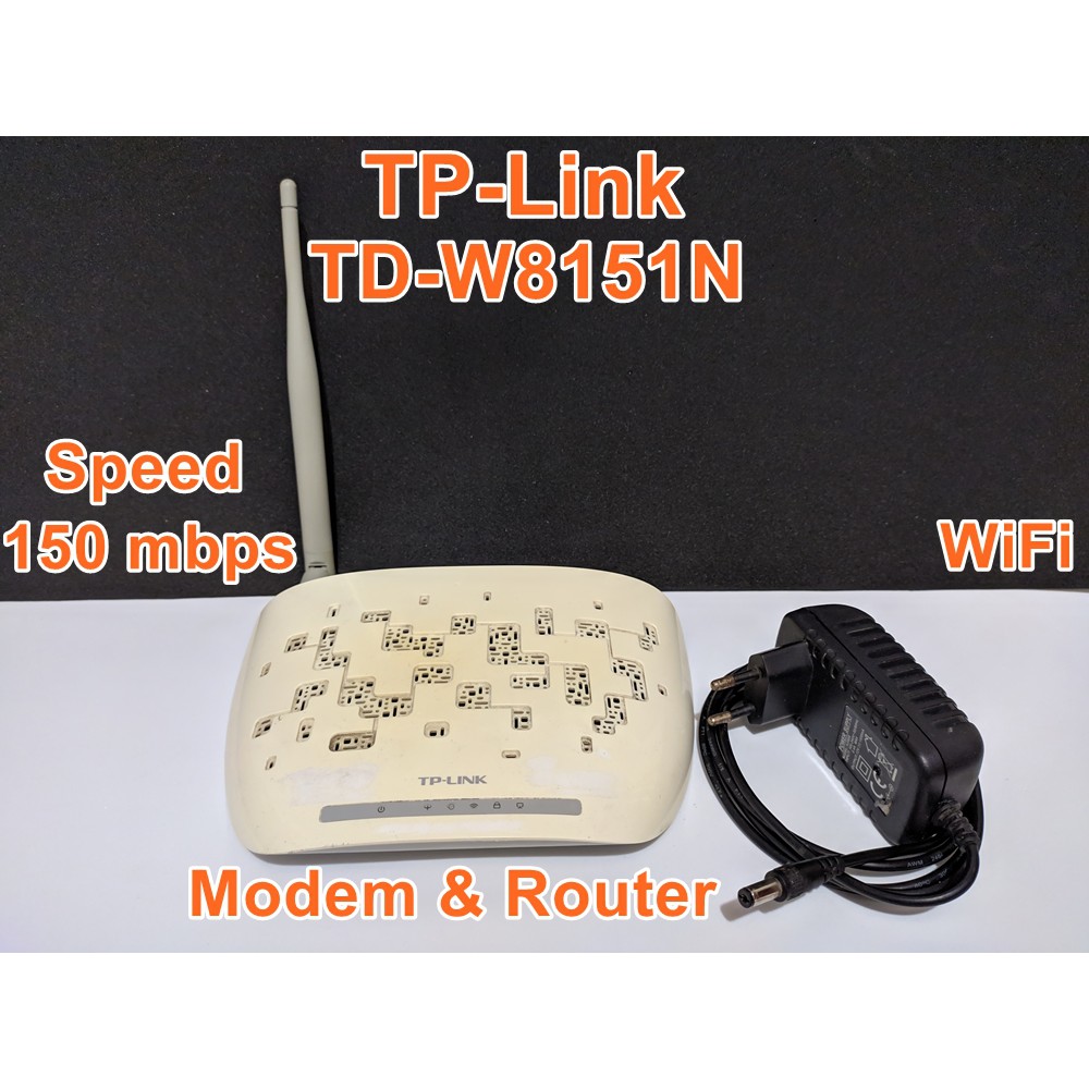 Modem Router TP-Link TD-W8151N 150Mbps WiFi ADSL