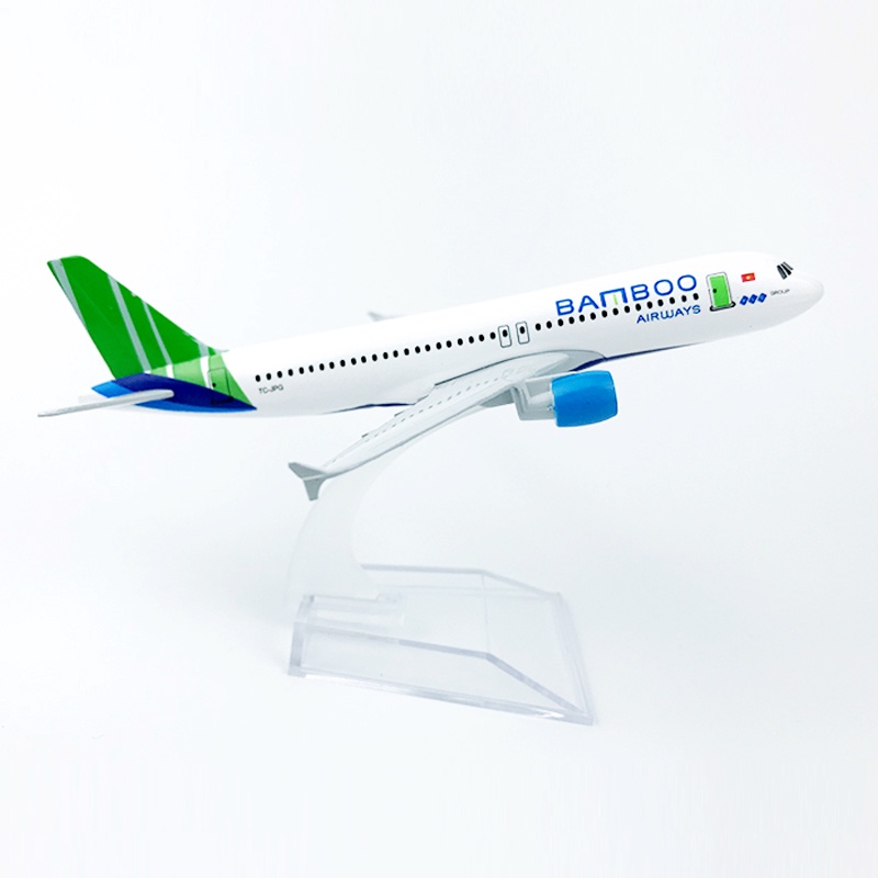 Model Pesawat Terbang Vietnam Airlines Boeing 777 787 A350 Airbus 320 Bahan Alloy Ukuran 16CM