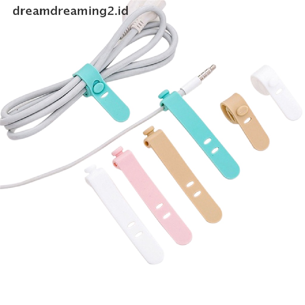 (Hot Style You Like) Strap Pengikat Kabel Data / Earphone Bahan Silikon