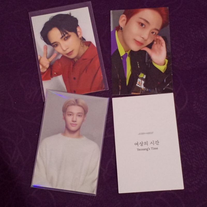 WOOYOUNG ADULT PHOTOCARD YEOSANG JONGHO PHOTOCARD PC ATEEZ SET