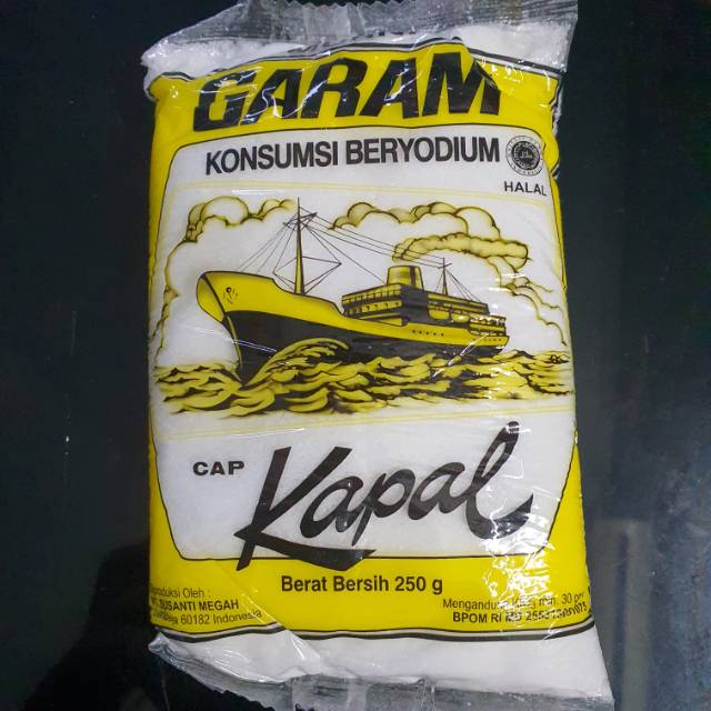 

Garam Yodium Cap Kapal | 250gr