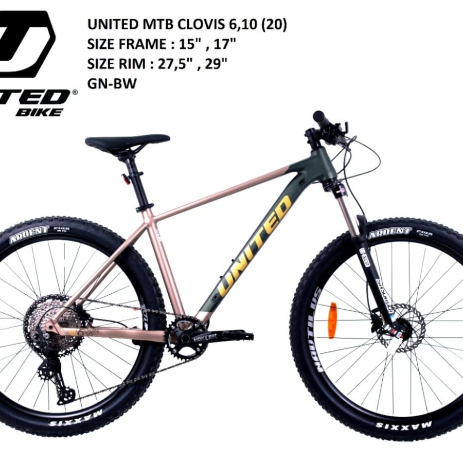 TURUN HARGA Sepeda MTB 29 inch United Clovis 6.1  Carbon Look