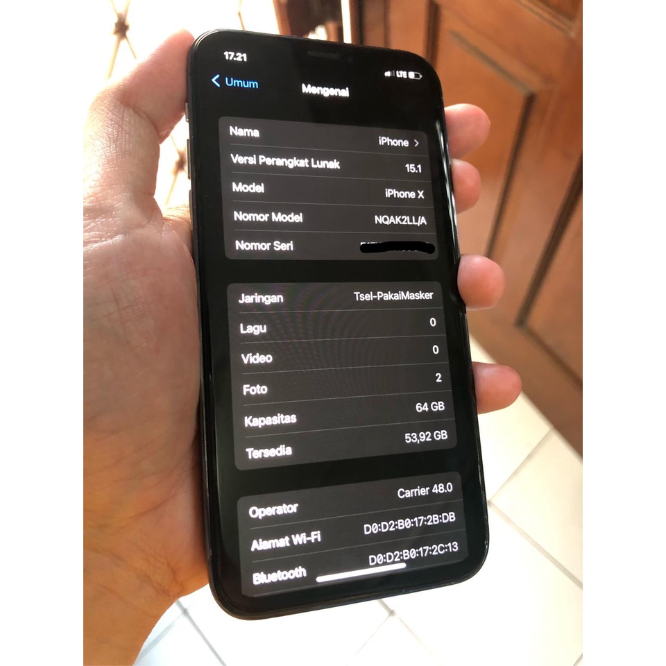 IPHONE X MODEL IPHONE 13 PRO SECOND ORIGINAL FULLSET BERGARANSI