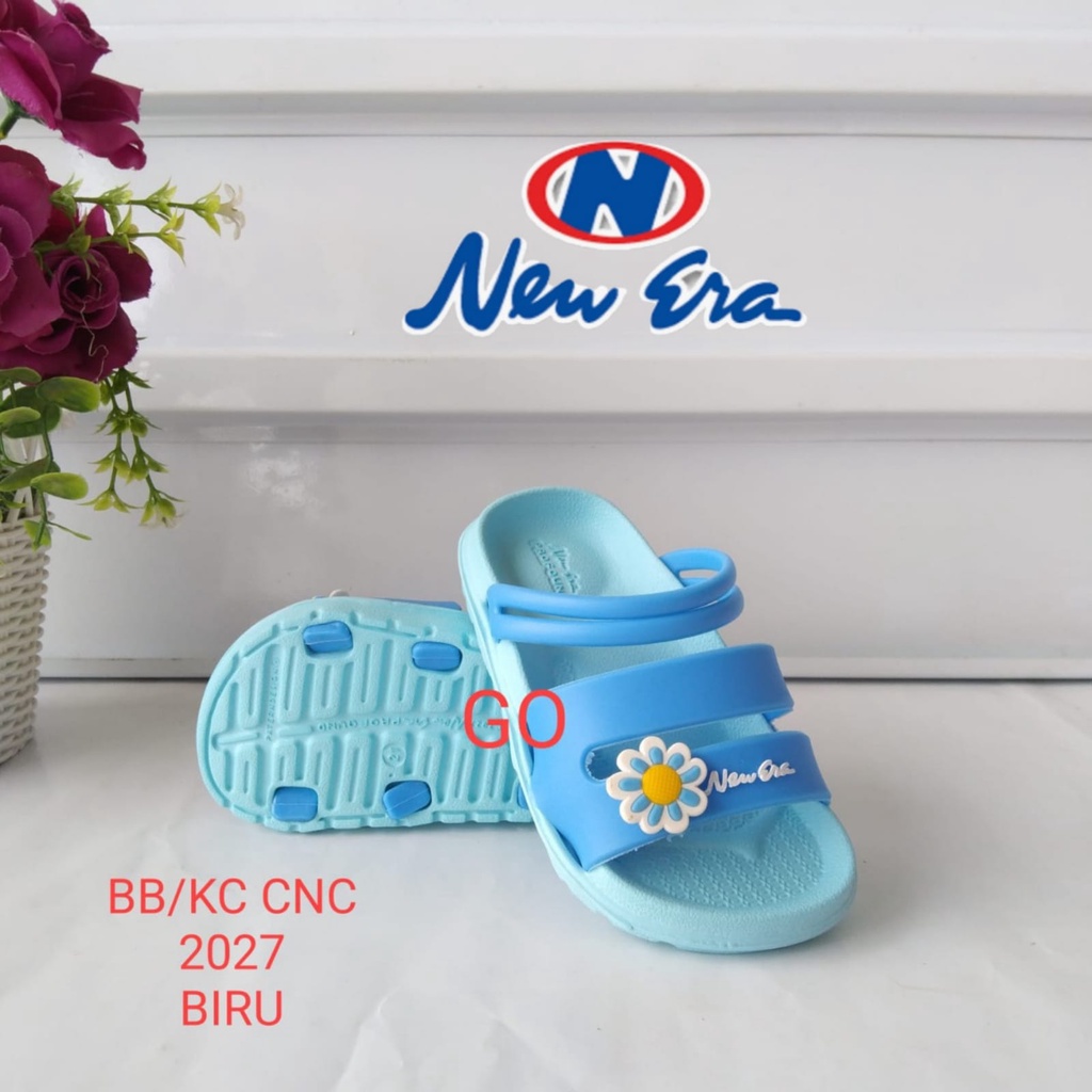 gof NEW ERA BB/KC 2027 Sandal Karet Anak Perempuan Tali Belakang