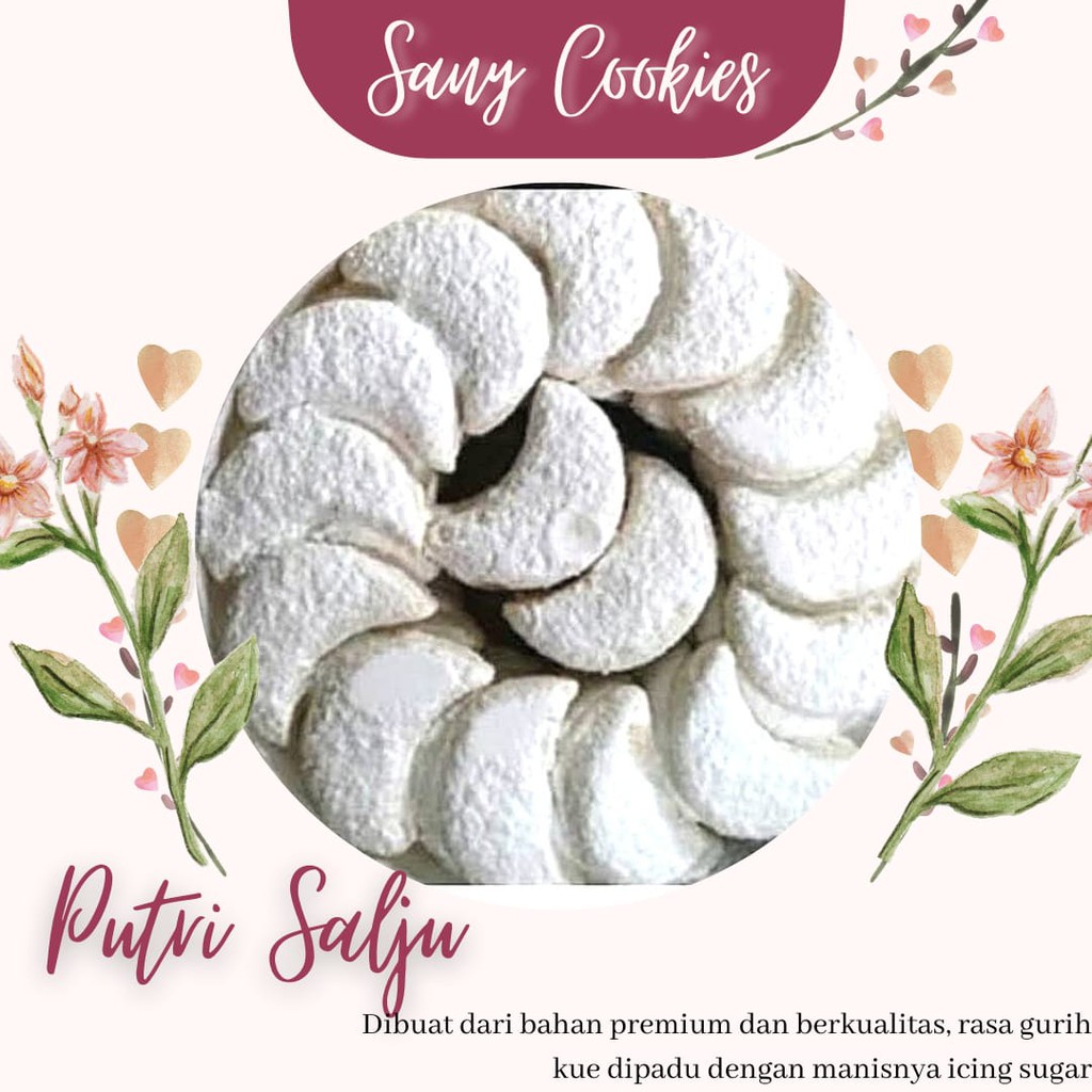 

KUE KERING PUTRI SALJU WIJSMAN BUTTER 500 GR BY SANY COOKIES