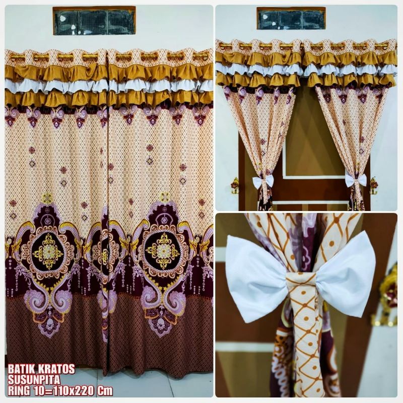 GORDEN RUMBAI SUSUN PITA SEMOKRING 10 MOTIF BATIK KRATOS