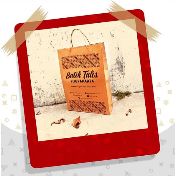 

paper bag untuk baju ukuran 29x8x36,5 cm