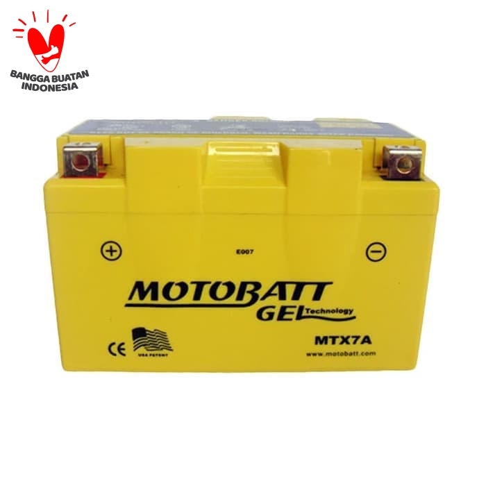 AKI MOTOR KAWASAKI NINJA 250 CC KARBU/FI MOTOBATT MTX7A AKI KERING/GEL ORIGINAL Original