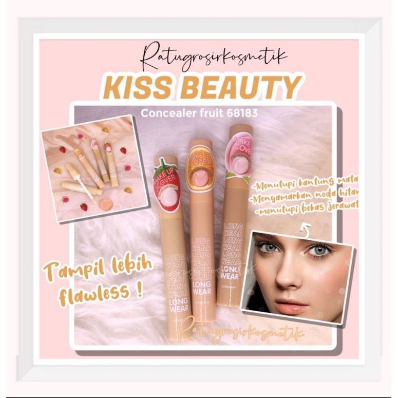 PROMO ECER!!!CONCEALER FRUIT MAKE UP COVER KISS BEAUTY NO.68183