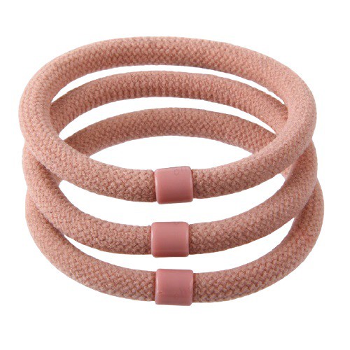 FJCO - Ikat Rambut Korea PolosTebal / Karet Rambut / Kuncir Rambut / Kunciran Rambut KM-034-dusty