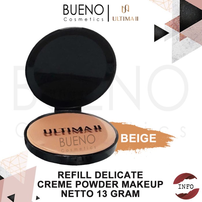 ULTIMA II DELICATE CREME POWDER MAKEUP FOUNDATION REFILL BEDAK PADAT - BEIGE