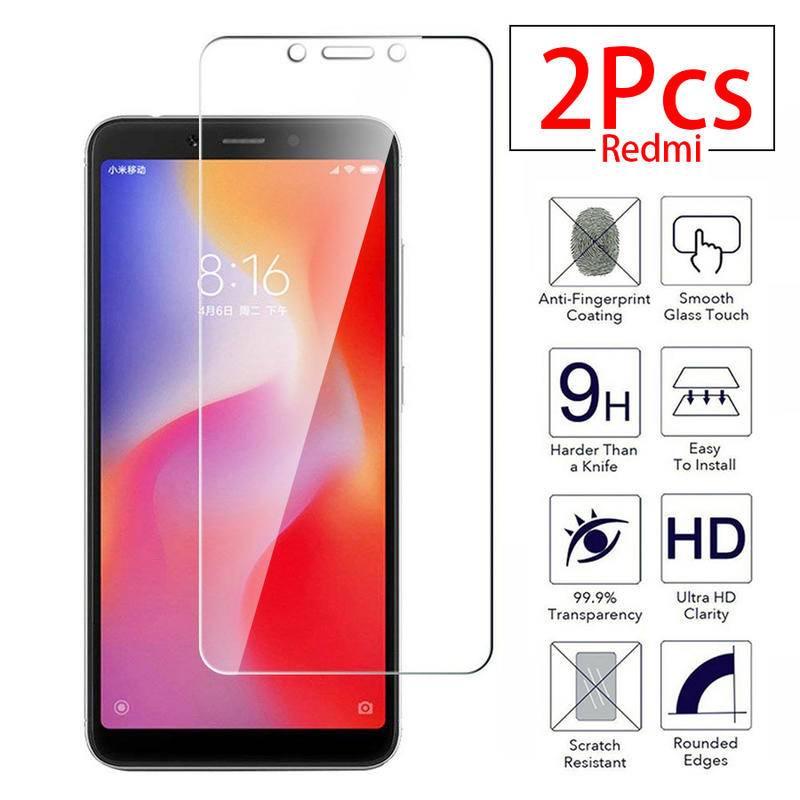 2Pcs/lot Tempered Glass on For Xiaomi Redmi 6A Screen Protector Redmi 6A protective glass redmi6a redmi6 a red mi6a glas film 9H