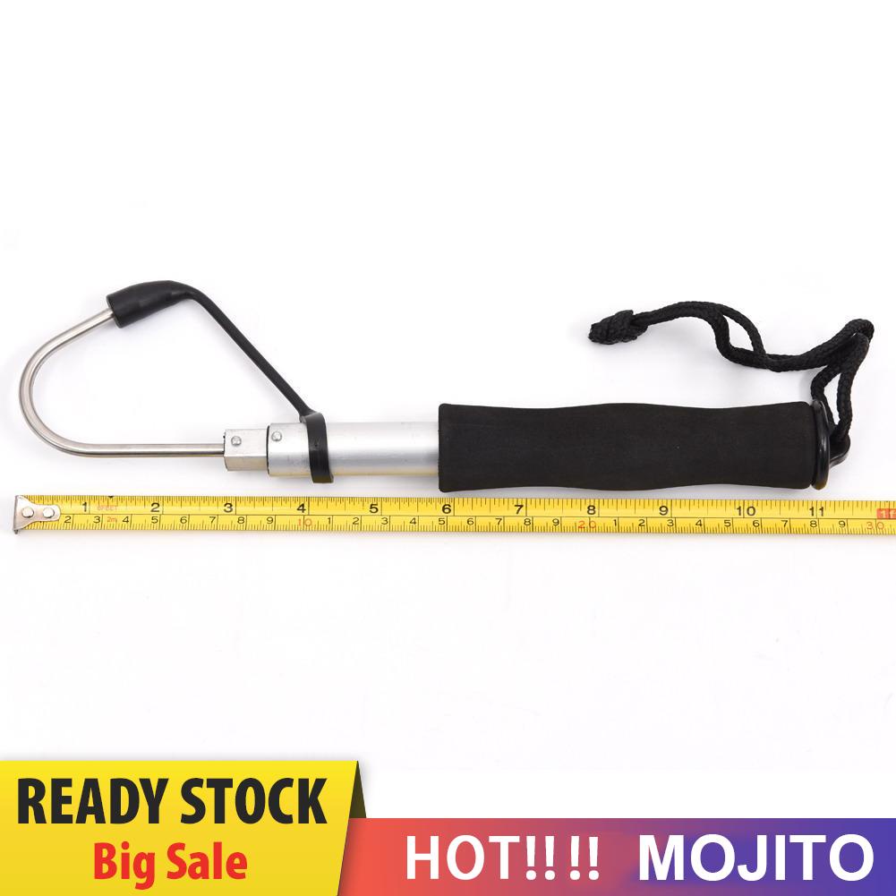 MOJITO Telescopic Sea Fishing Gaff Stainless Aluminum Alloy Spear Hook Tackle