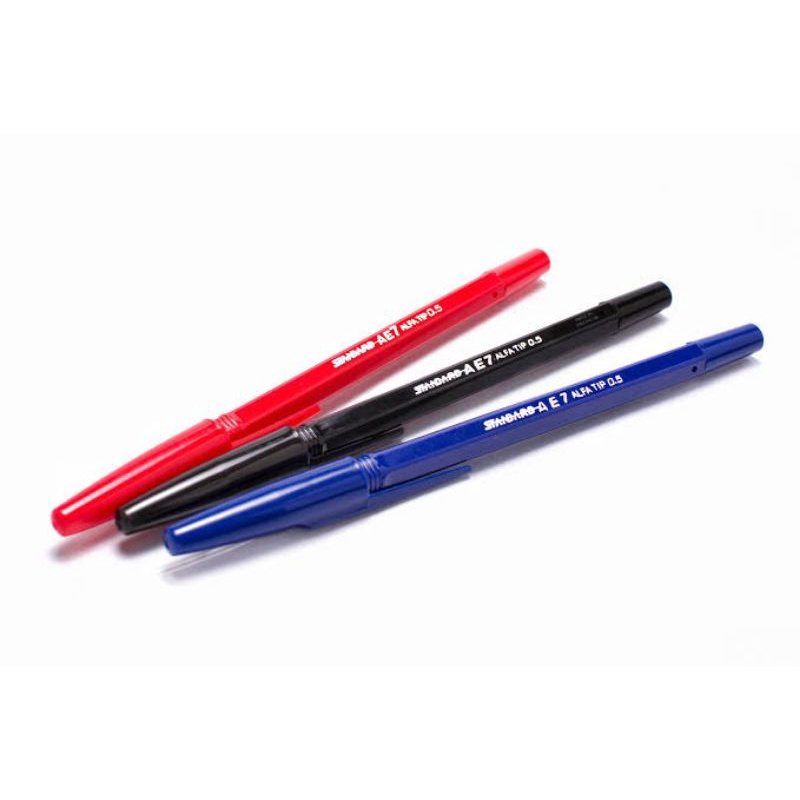 

Pulpen Standard AE7 Biru,Merah, Hitam (Satuan)