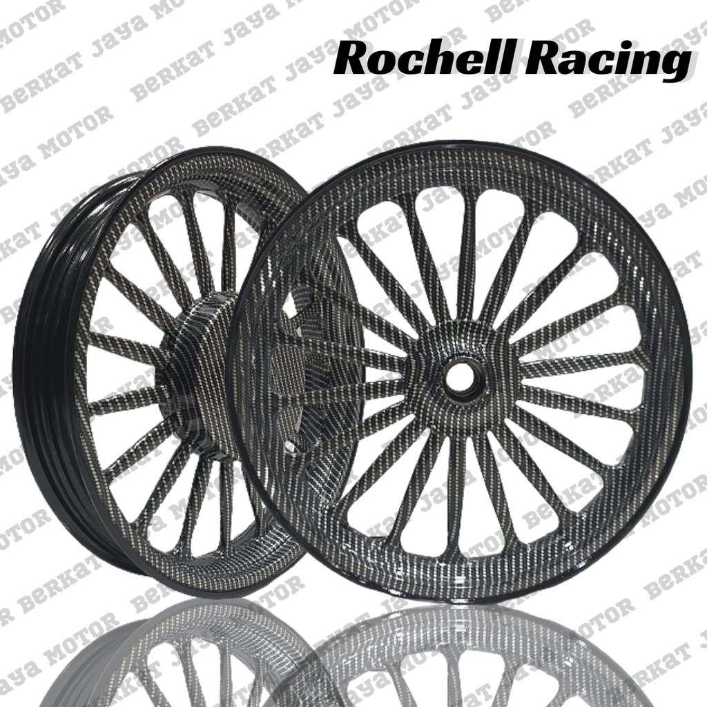 [SIAP KIRIM] Velg Rochell Dyt Series Copy Daytona Mio J M3 Beat Fi Esp Vario 125 150 Carbon