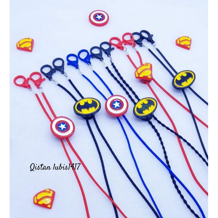 Strap masker 2in1 Clay super Hero costum nama beli 10 free 2