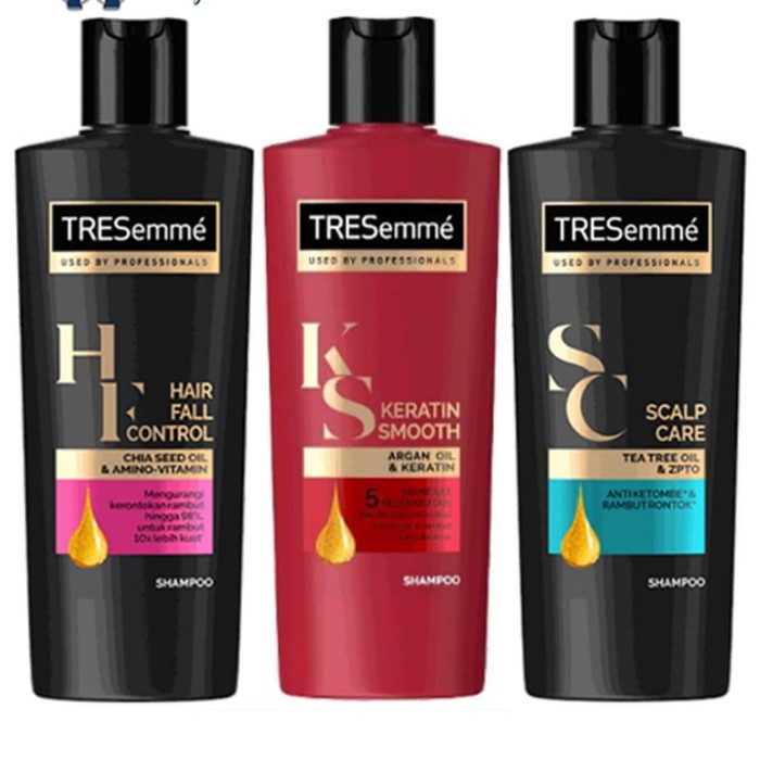 Tresemme Shampoo Keratin Smooth Scalp Care Hair Fall Control Total Salon Re...