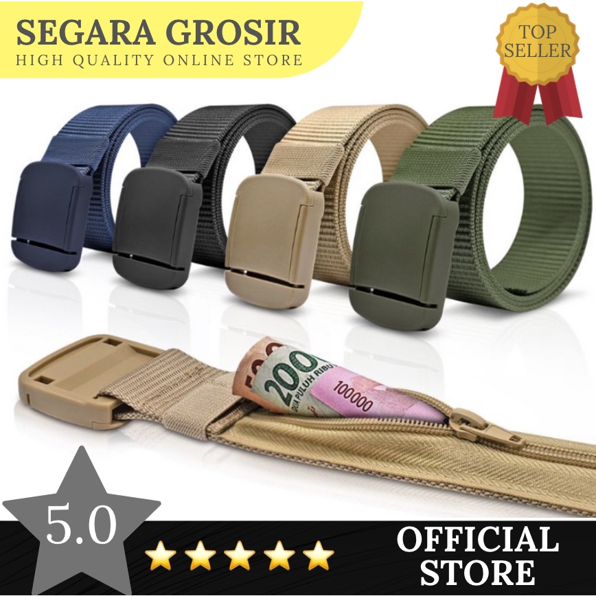 Sabuk Pria GESPER NYLON ANTI XRAY RINGAN ANTI DETECTOR BANDARA MILITARY MURAH RESLETING SLETING RISL