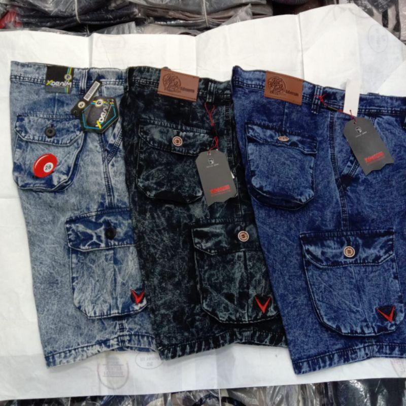 CELANA PENDEK KEMPOL DENIM SANDWASH/CELANA PENDEK JEAN'S