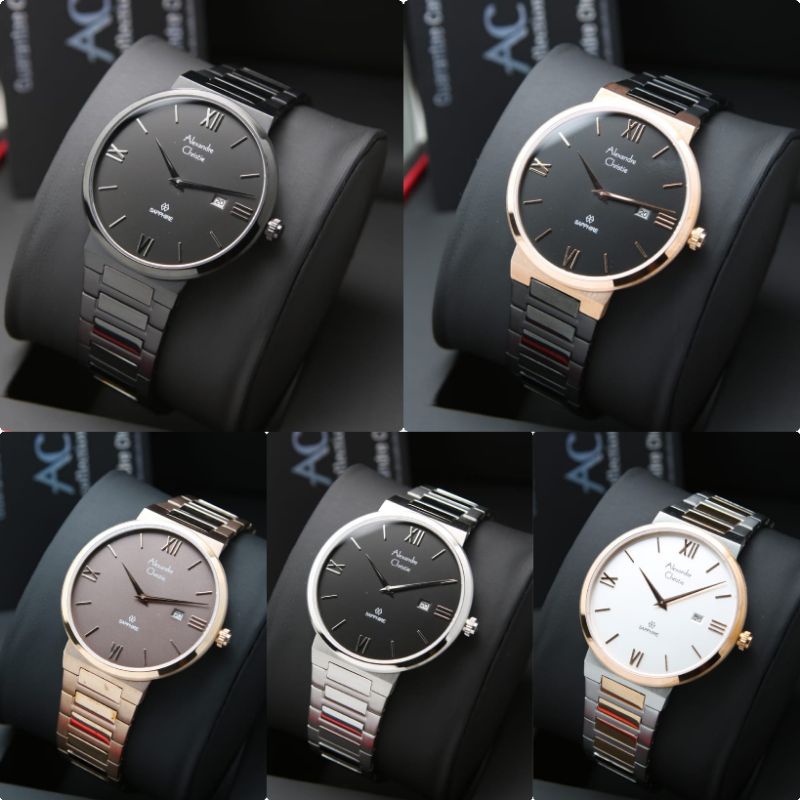 JAM TANGAN PRIA ALEXANDRE CHRISTIE AC 8564 SAPPHIRE ORIGINAL GARANSI RESMI 1TAHUN