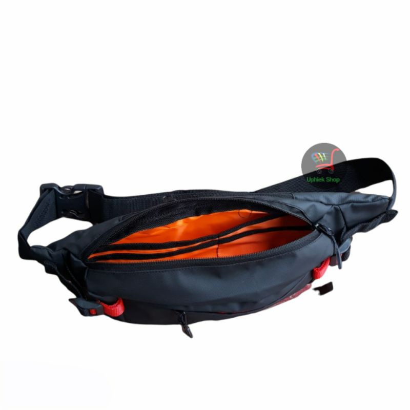 Tas Selempang Pinggang Pria AREI Xtrail Waterproof WaistBag Pria Anti Air Anti Sobek Premium Webing Bordir Murah