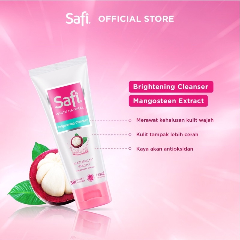 SAFI White Natural Series Indonesia / Cleanser Toner Essence Serum Cream Sunscreen Shampoo Hair Eye