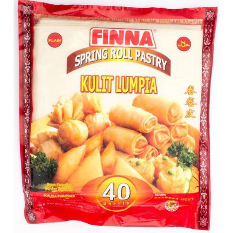 

Finna Spring Roll Pastry Kulit Lumpia Besar 215mm x 215mm Isi 40 Berat 550gr