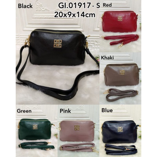 tas branded,tas fashion selempang motif gv 3 ruang kode GI.01917