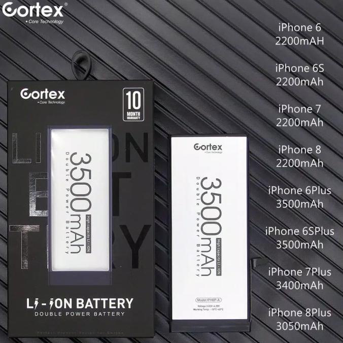batre baterai iphone 6s double power cortex Original