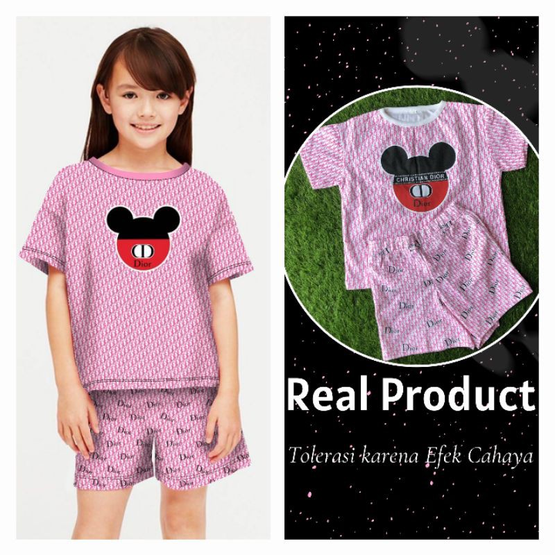 Setelan Anak Perempuan 5-13th IMPORT PREMIUM | Stelan Anak Cewe | Baju Stelan Anak Perempuan Dior