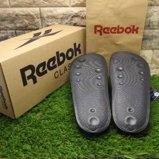 SANDALSLIDE REEBOK  SENDAL PRIA WANITA SLOP CASUAL KUALITAS 