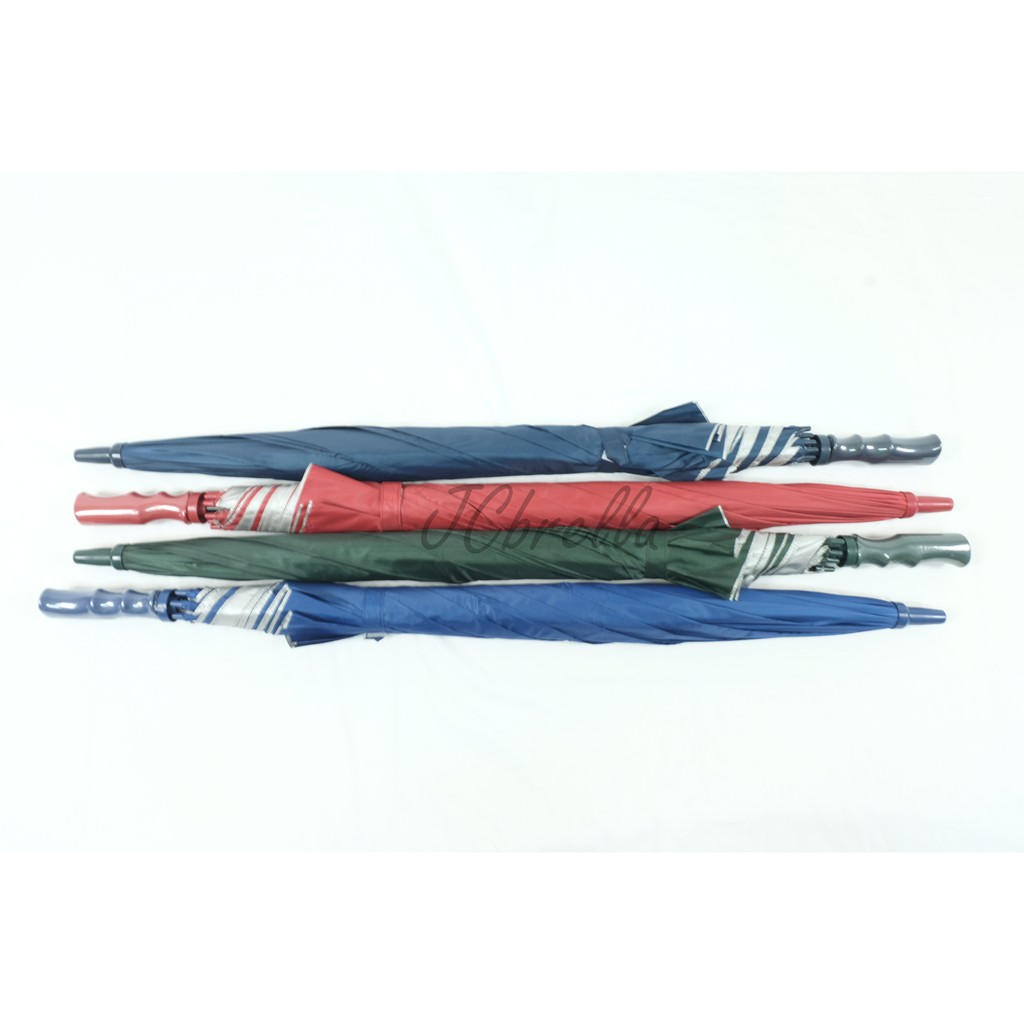 Payung Golf Lapis Silver Manual Rangka Besi NON Sarung - 079