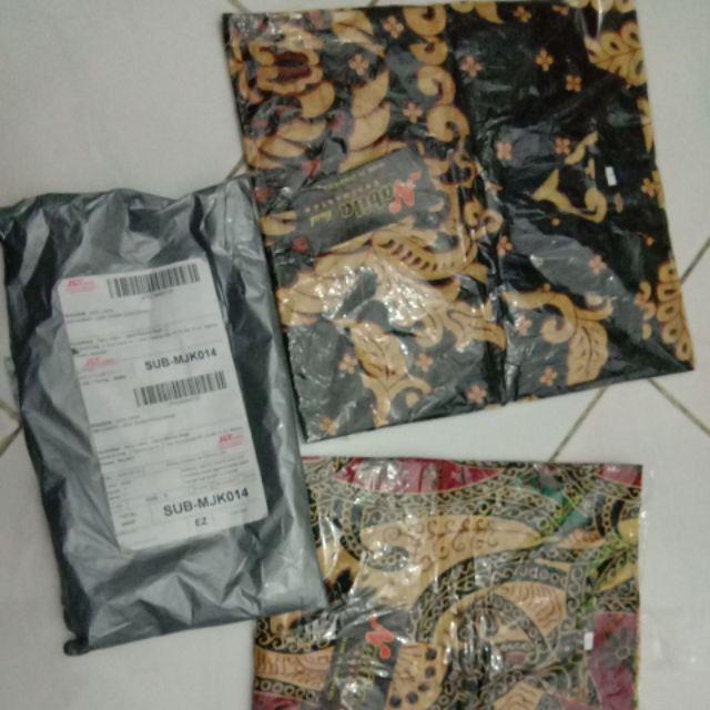 Nabila Batik Jumbo M / 10xl Kemeja Lengan Pendek Motif Daun Kering Murah Batik Jumbo