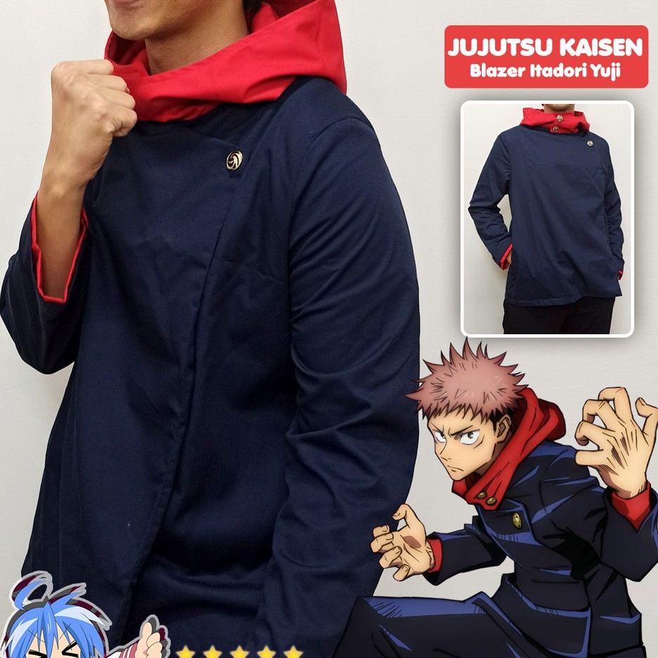 JAKET BLAZER ANIME JUJUTSU KAISEN Itadori Yuji Sukuna Cosplay