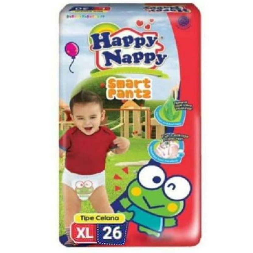 Happy Nappy XL26 smart pantz pants popok diapers XL 26 celana popok sekali pakai baby pants lovelymama lovelymama411